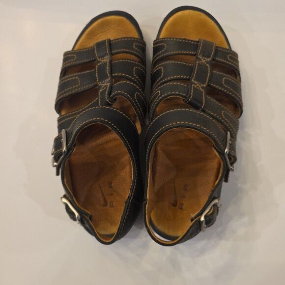 NIKE Men's ACG Air Leather Sz 10 Fisherman Sandals VTG‎ Dadcore Rugged Outdoors - Picture 8 of 9